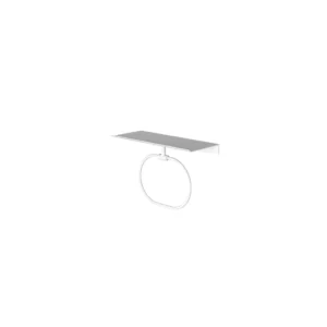 Afbeelding 1 Hotbath &More SHA08 handdoekring voor Planchet serie mat wit
