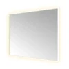 Afbeelding 1 Hotbath &More SQU180 Square spiegel 100x80cm met verlichting, spiegelverwarming, kleurwissel, dimbaar en afstandsbediening mat wit
