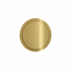 Hotbath &More VGR015 ventilatierooster rond met klemmen geborsteld messing PVD