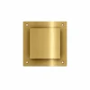 Hotbath &More VGVS015 ventilatierooster vierkant met schroeven geborsteld messing PVD