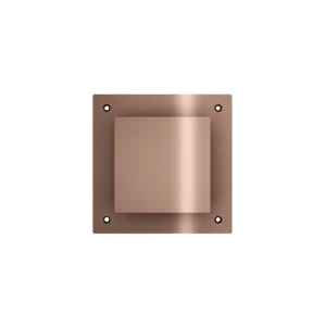 Afbeelding 1 Hotbath &More VGVS015 ventilatierooster vierkant met schroeven geborsteld koper PVD