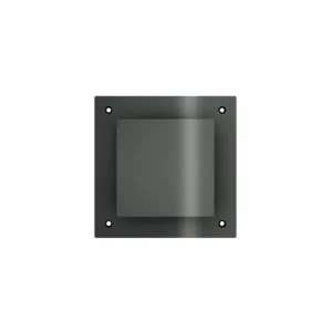 Afbeelding 1 Hotbath &More VGVS015 ventilatierooster vierkant met schroeven geborsteld zwart PVD