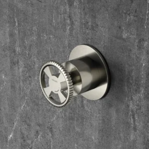 Afbeelding 2 Hotbath Cobber @Work CW010HEXT afbouwdeel inbouw stopkraan warm geborsteld nikkel