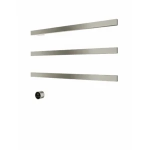 Afbeelding 2 Hotbath &More RAS80 Rails Square handoekwarmerset 80cm met 3 stangen en schakelaar geborsteld nikkel