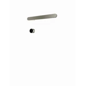 Afbeelding 2 Hotbath &More RASS50 Rails Soft Square handoekwarmerset 50cm met 1 stang en schakelaar geborsteld nikkel