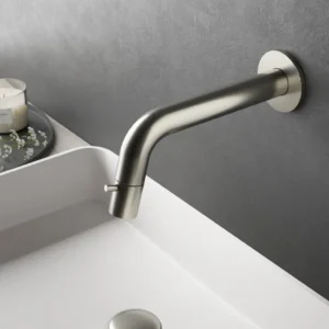 Afbeelding 3 Hotbath Cobber UW001 inbouw fonteinkraan wand geborsteld nikkel