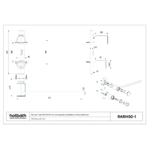 Maattekening RARH50-1