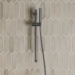 Afbeelding 1 Saniclear Iron glijstangset met staafhanddouche verouderd ijzer - gunmetal