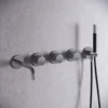 Afbeelding 1 Saniclear Plus Stripes Pro inbouw badkraan met 20cm uitloop chroom