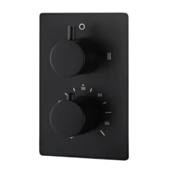 Afbeelding 1 Saniclear Nero complete inbouw thermostaatkraan zwart