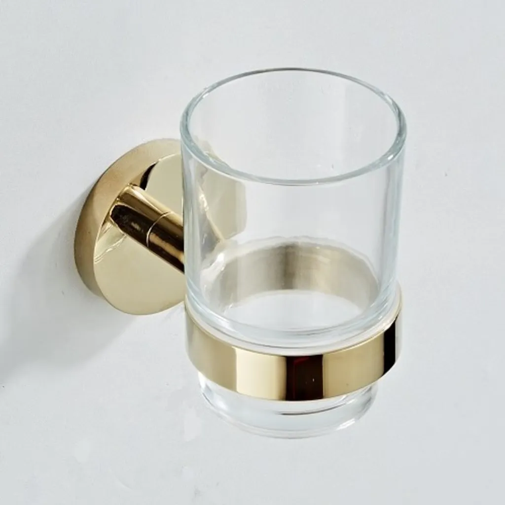 Saniclear Dorado glashouder goud 1 Afbeelding 1 Saniclear Dorado glashouder goud