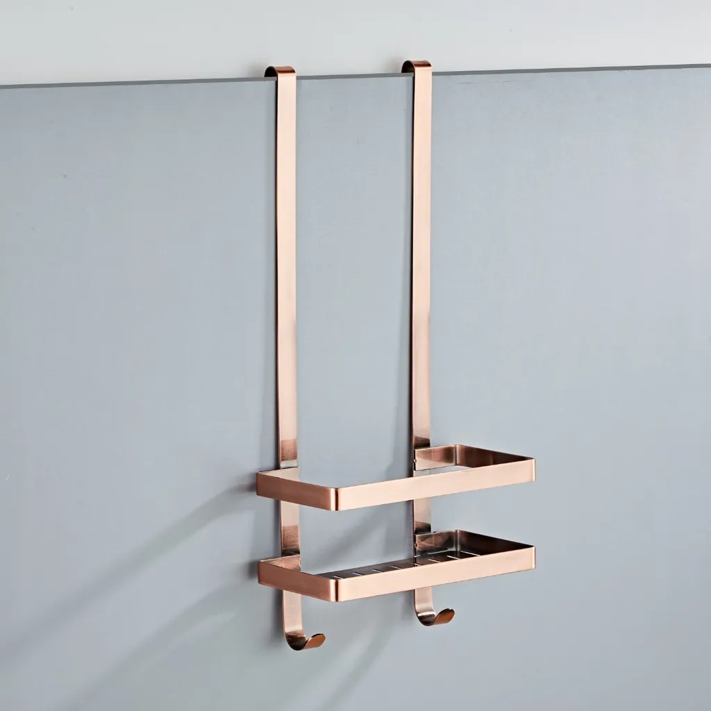 Saniclear Copper doucherek / shampoohouder 52cm geborsteld koper 1 Afbeelding 1 Saniclear Copper doucherek / shampoohouder 52cm geborsteld koper