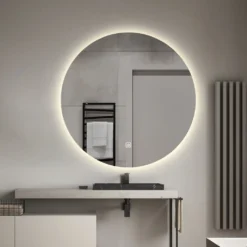 Afbeelding 1 Saniclear Circle ronde spiegel met LED verlichting 70cm incl. spiegelverwarming