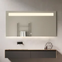 Afbeelding 1 Saniclear Aruba spiegel 100x70cm met LED verlichting en spiegelverwarming