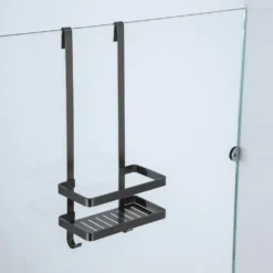 Afbeelding 1 Saniclear Iron doucherek hangend 52cm verouderd ijzer - gunmetal