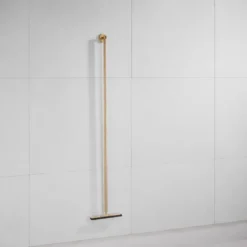 Afbeelding 1 Saniclear Brass vloerwisser 125cm geborsteld messing mat goud