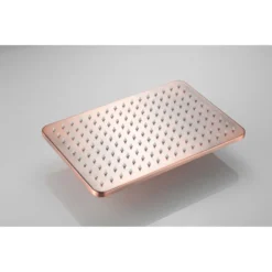 Afbeelding 1 Saniclear Vision rechthoekige douchekop 30x20cm koper geborsteld