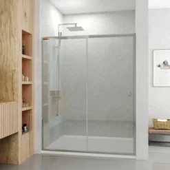 Afbeelding 1 Saniclear Must inloopdouche 120x200cm anti-kalk zwart