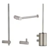 Afbeelding 1 Saniclear Academy toiletaccessoiresset 4-delig RVS