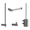 Afbeelding 1 Saniclear Academy toiletaccessoiresset 4-delig verouderd ijzer - gunmetal