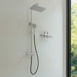 Afbeelding 1 Saniclear Vision Pro opbouw regendouche met 20x30cm hoofddouche RVS
