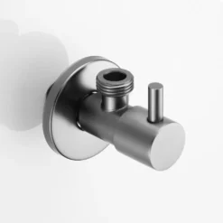 Afbeelding 1 Saniclear Iron hoekstopkraan 1/2 x 1/2" gunmetal - verouderd ijzer