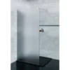 Afbeelding 1 Saniclear Blurred douchewand matglas 120x200cm chroom profiel