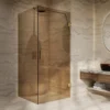 Saniclear Modern Brass brons glas douchecabine 120x90cm met 90cm deur anti-kalk geborsteld messing 21 Afbeelding 1 Saniclear Modern Brass brons glas douchecabine 120x90cm met 90cm deur anti-kalk geborsteld messing