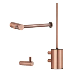 Afbeelding 1 Saniclear Academy toiletaccessoiresset 3-delig geborsteld koper