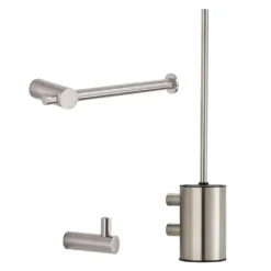 Afbeelding 1 Saniclear Academy toiletaccessoiresset 3-delig RVS