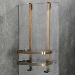 Afbeelding 1 Saniclear Antique doucherek / shampoohouder 52cm verouderd messing