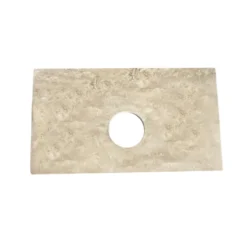 Afbeelding 1 Saniclear Micro fonteinblad 39x22cm white travertin