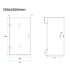 Saniclear Modern Brass brons glas douchecabine 90x70cm met 70cm deur anti-kalk geborsteld messing 19 Afbeelding 10 Saniclear Modern Brass brons glas douchecabine 90x70cm met 70cm deur anti-kalk geborsteld messing