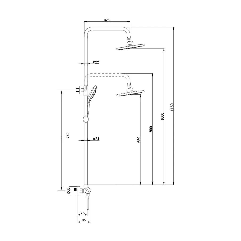 Saniclear Antique opbouw regendouche met 30cm hoofddouche en staafhanddouche verouderd messing 10 Afbeelding 10 Saniclear Antique opbouw regendouche met 30cm hoofddouche en staafhanddouche verouderd messing