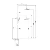 Saniclear Copper opbouw regendouche 30cm met thermostaatkraan en 3 standen handdouche koperkleurig 23 Afbeelding 11 Saniclear Copper opbouw regendouche 30cm met thermostaatkraan en 3 standen handdouche koperkleurig