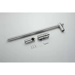 Afbeelding 2 Saniclear Exclusive glijstangset met 2 standen handdouche RVS