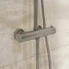 Saniclear Evolution Stripes opbouw regendouche RVS met 30cm hoofddouche en 2 standen handdouche 8 Afbeelding 2 Saniclear Evolution Stripes opbouw regendouche RVS met 30cm hoofddouche en 2 standen handdouche