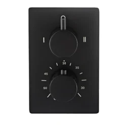 Afbeelding 2 Saniclear Nero complete inbouw thermostaatkraan zwart