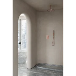 Afbeelding 2 Saniclear Copper inbouw regendouche met plafondarm en 20cm hoofddouche