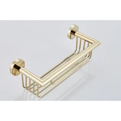 Afbeelding 2 Saniclear Dorado shampoo houder / doucherek 30cm goud