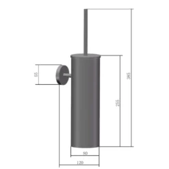 Afbeelding 2 Saniclear Dorado goudkleurig toilet accessoire set incl toiletborstel, rolhouder en haak