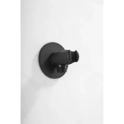 Afbeelding 2 Saniclear Plus handdouche houder met wateraansluiting zwart mat