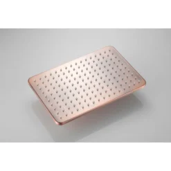 Afbeelding 2 Saniclear Vision rechthoekige douchekop 30x20cm koper geborsteld