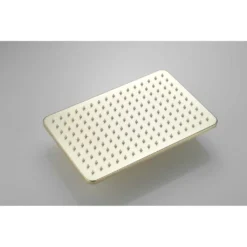 Afbeelding 2 Saniclear Vision rechthoekige douchekop 30x20cm messing geborsteld - goud mat