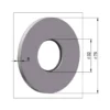 Afbeelding 2 Saniclear rozet 75mm rvs