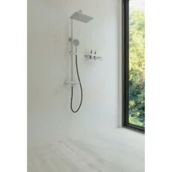 Afbeelding 2 Saniclear Vision Pro opbouw regendouche met 20x30cm hoofddouche RVS