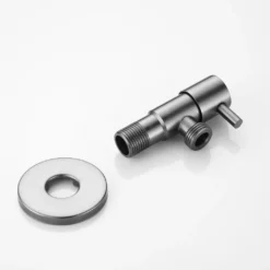 Afbeelding 2 Saniclear Iron hoekstopkraan 1/2 x 1/2" gunmetal - verouderd ijzer