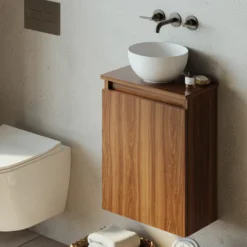 Afbeelding 2 Saniclear Micro waskom voor toilet 23cm glans wit
