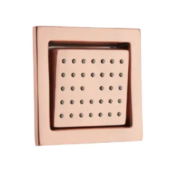 Afbeelding 2 Saniclear Copper inbouw massage jet vierkant geborsteld koper