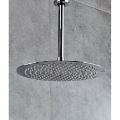 Afbeelding 2 Saniclear Talpa Pro inbouwregendouche 30cm rond met plafondarm en glijstang chroom-zwart